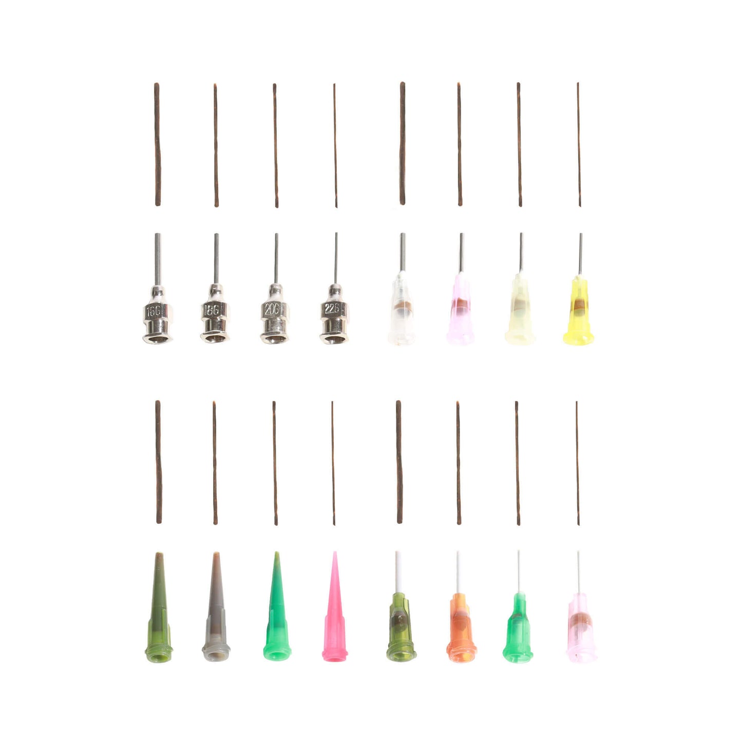 Henna Applicator Bottle Tips of Various Sizes