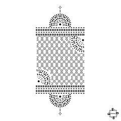 Atakapa - wrist cuff design sticker stencil