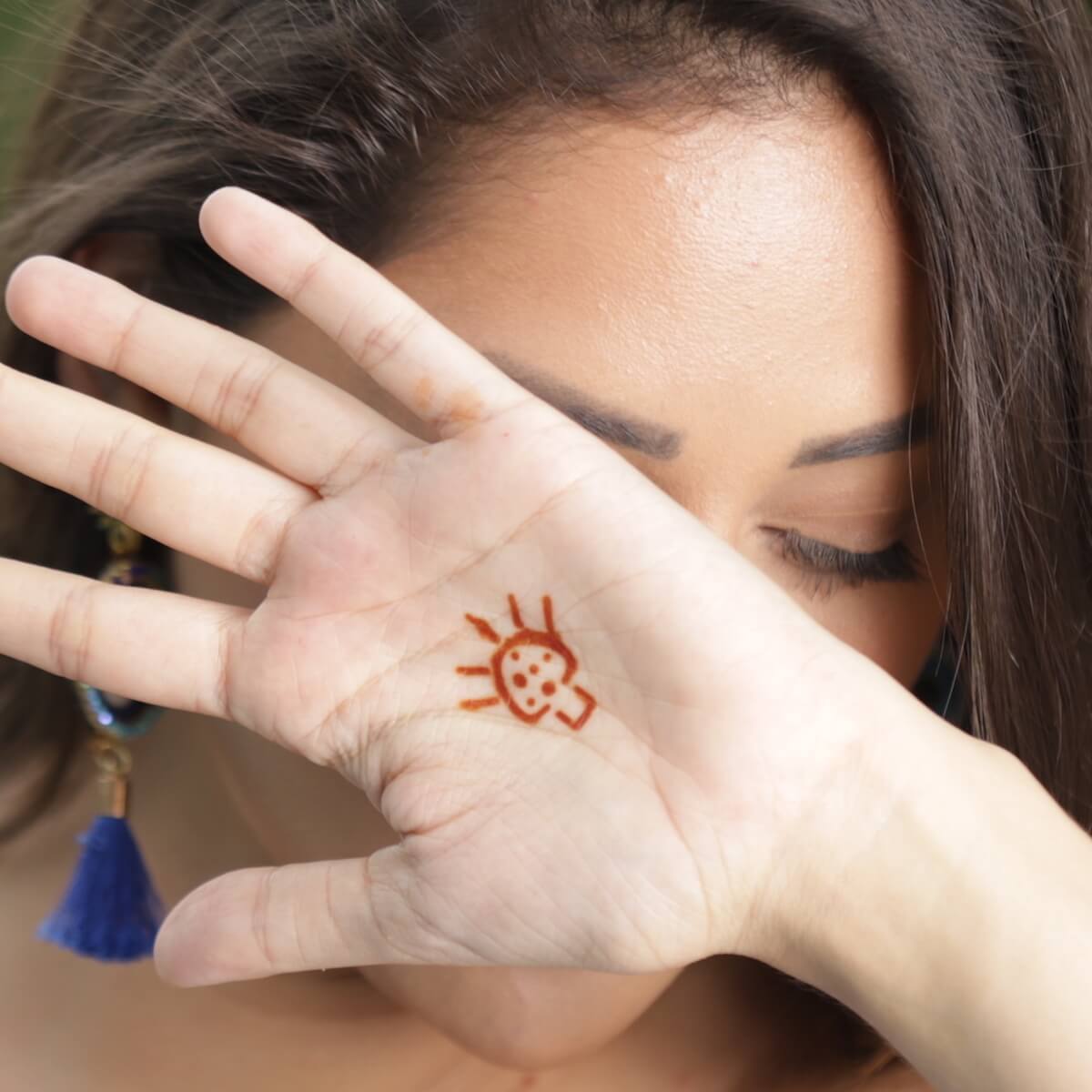XMASIR Henna Tattoo Kit Stencils, 16 Sheets Temporary Reusable