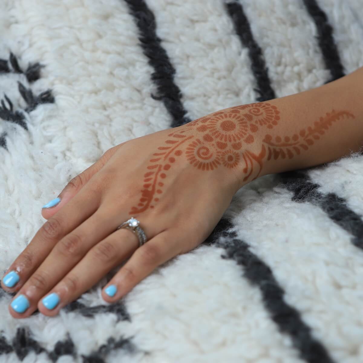 Phoenix Henna Stencil