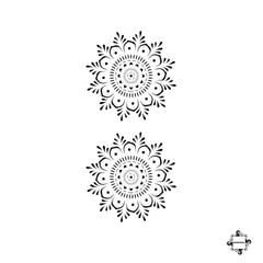 Haley Henna Stencil - Mandala henna tattoos