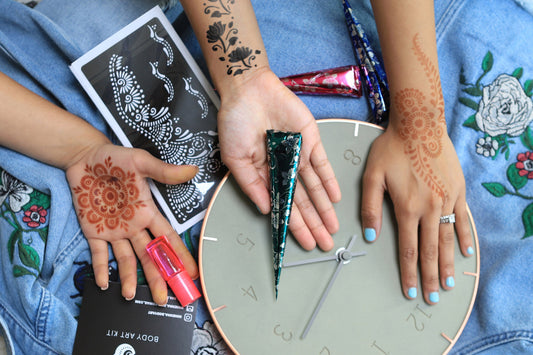 Calm in Color Exploring the Tranquil Effects of Henna and Jagua Designs Image