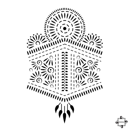 Aphrodite - bangle henna design sticker stencil