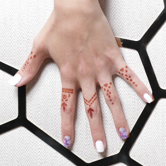 Heena Mehandi Mehendi Tattoo Stencil Sticker Set for  Hand  Body  Finger   Face