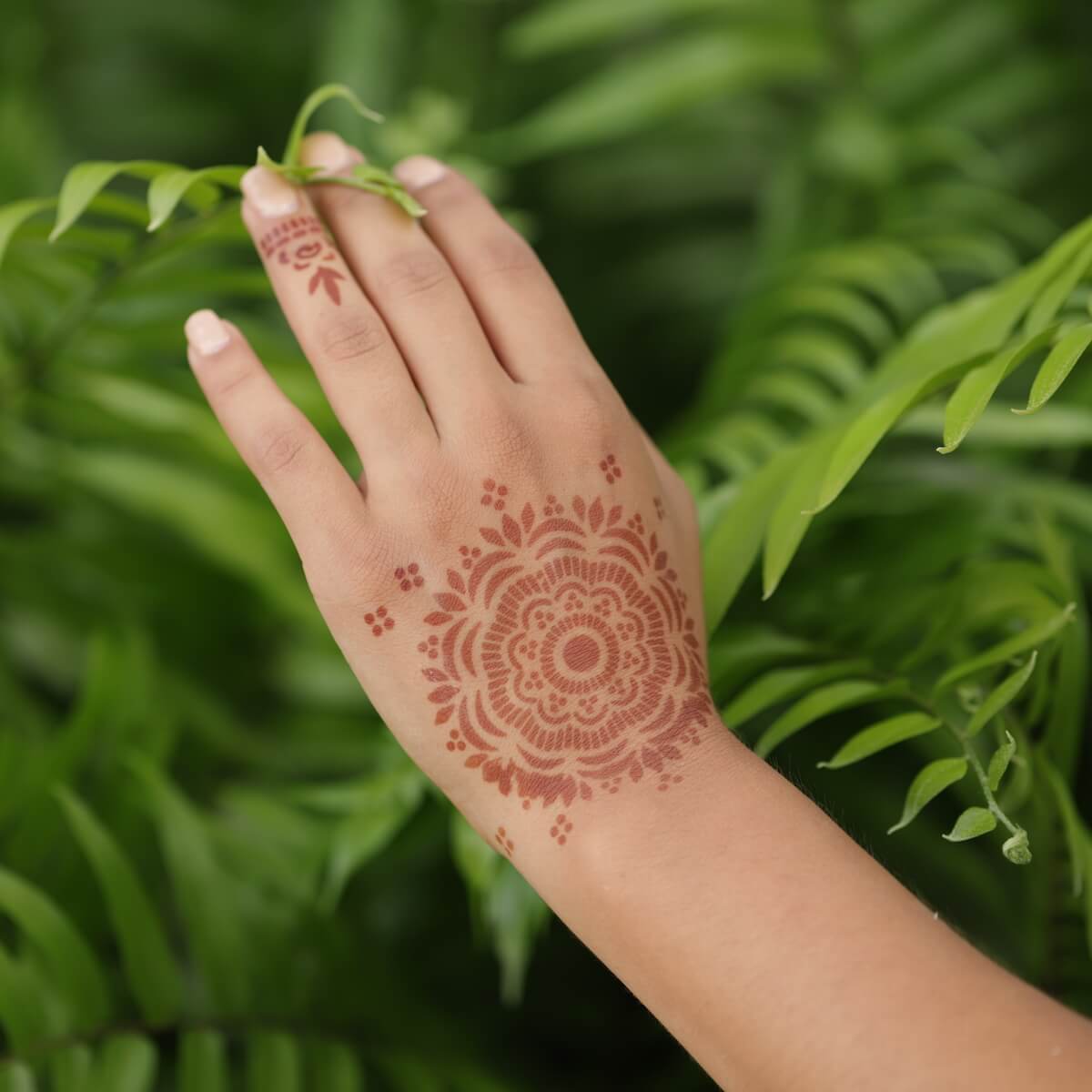 Blossom - mandala henna design in nature