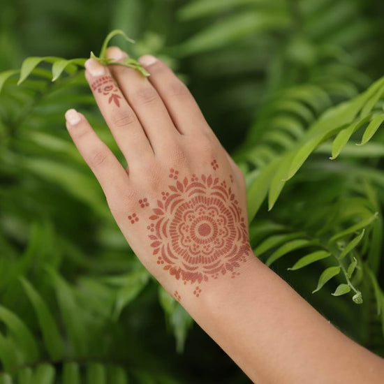 Blossom - mandala henna design in nature