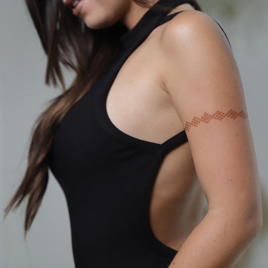 Chain Game - geometric bangle henna design on arm