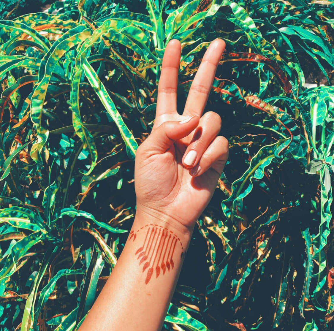 Fierce - DIY henna design on wrist