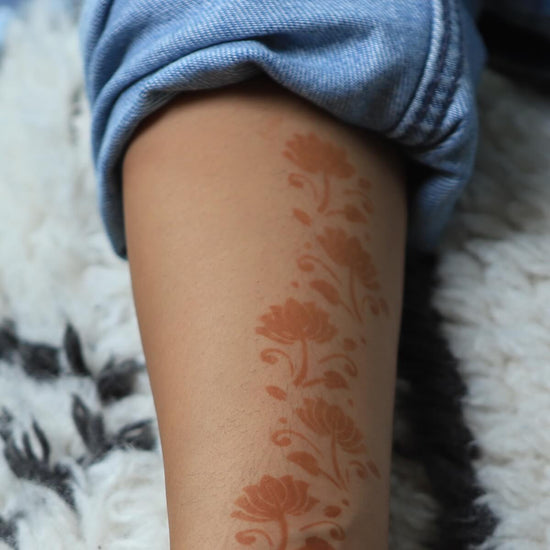 Jasmine - floral henna design on arm