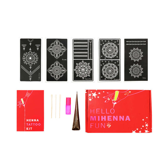 Mandala Henna Tattoo Kit has all our favorite mandala designs