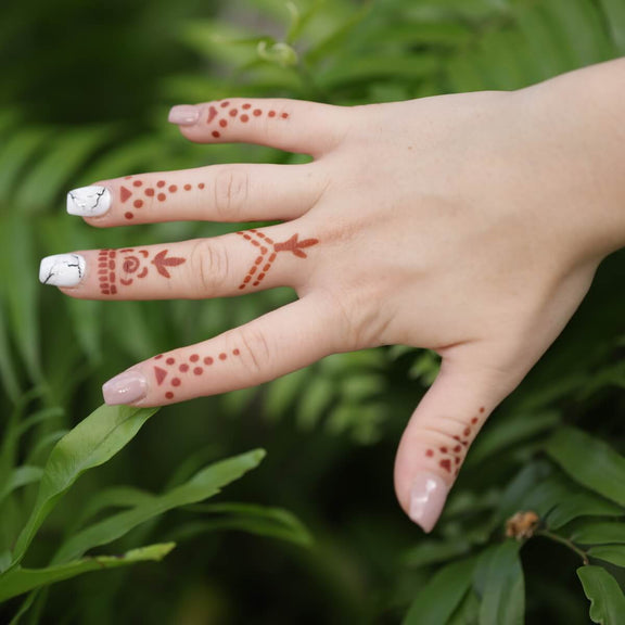 Variety of Cute Ring Henna Stencils Shop Mihenna Today!