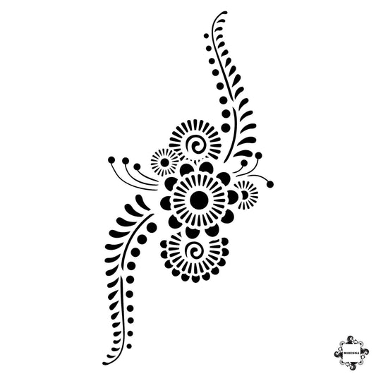 Phoenix - DIY henna design sticker stencil