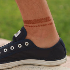 Right Direction - henna designs for men on ankle