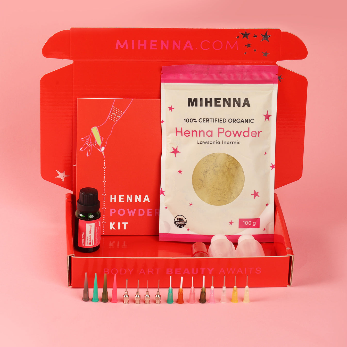 Organic, Pure Henna Powder for Henna Tattoos Now at Mihenna