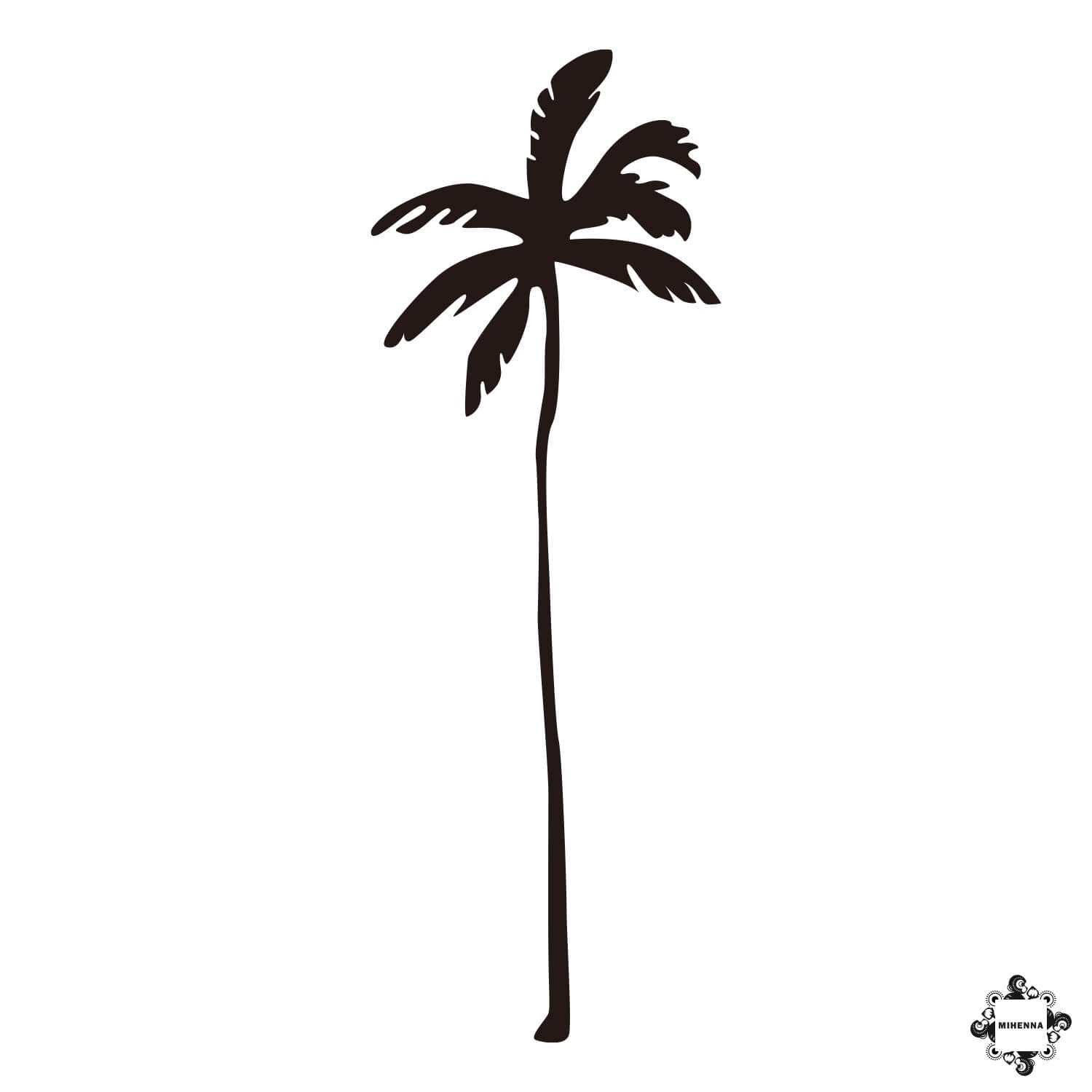 Large Palm Tree Henna Tattoo | New Henna Stencil from Mihenna Large Palm Tree Henna Tattoo | New Henna Stencil from Mihenna