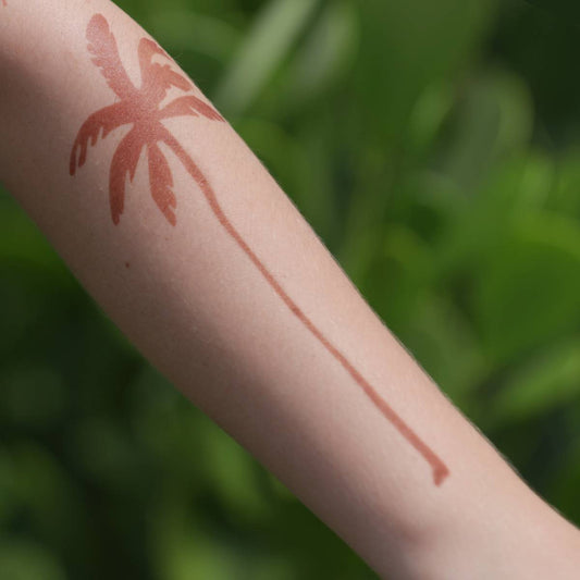 Palma - palm tree temporary tattoo on arm